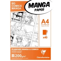 Blok Clairefontaine Manga BD Comic pack A4, 40 listov, 200 g